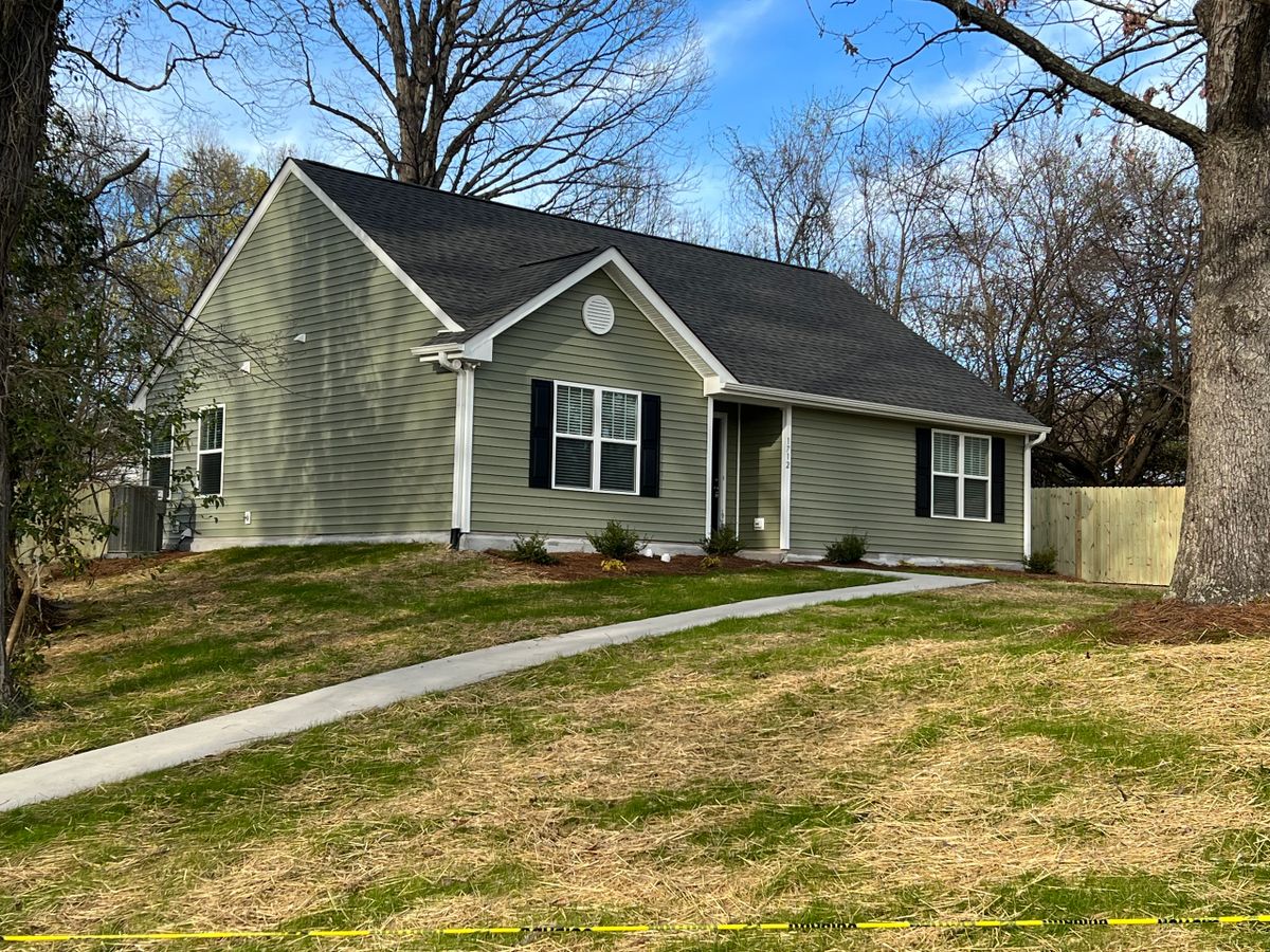 BKA BUILDERS, Inc. sage craftsman home on a buyer-owned lot in the Triad, North Carolina